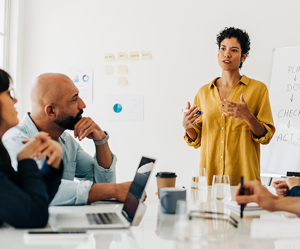 Woman leading team meeting 500 x 530 